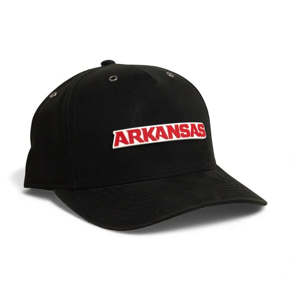Arkansas Razorbacks ARKANSAS Red 3D Snapback Canvas Hat- Black - Picture 1 of 3